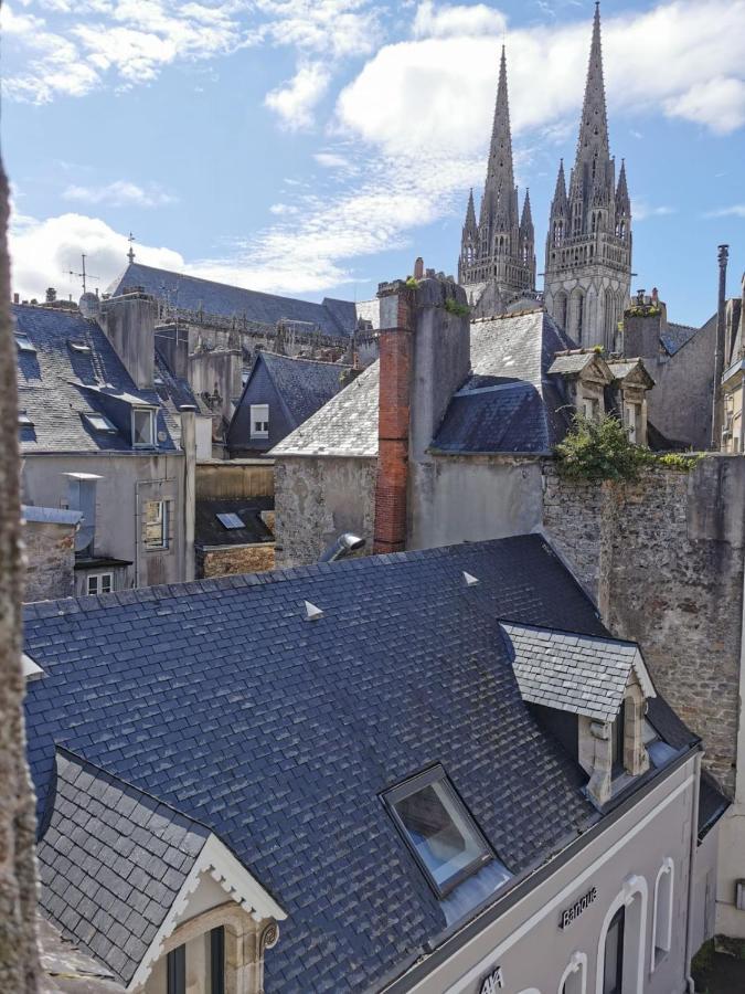 La Palmeraie - Appartement Classe 4 Etoiles - Hyper Centre Ville Quimper Kültér fotó